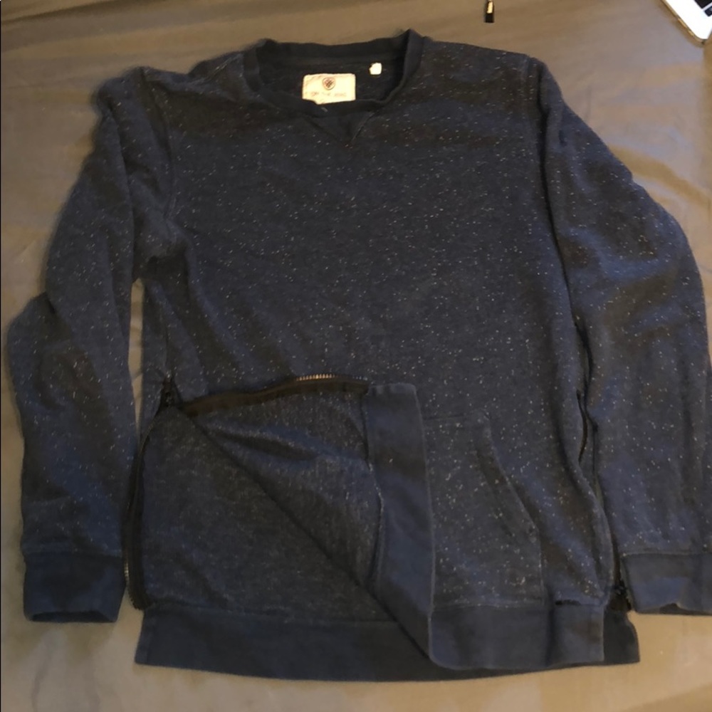 Blue zippered sweater